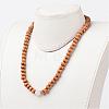 Wood Beaded Necklaces NJEW-JN01625-5