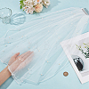 1Pc Polyester Mesh Bridal Veils AJEW-CP0011-53-3
