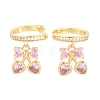 Brass Micro Pave Cubic Zirconia Cuff Earrings EJEW-Z164-08G-02-4