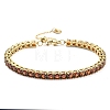 Rhinestone Bracelet BJEW-C049-01G-02-1
