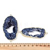 Dyed Natural Druzy Agate links G-R012-05G-01-3