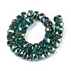 Electroplate Transparent Glass Beads Strands EGLA-N022-04A-D10-2