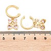 Brass Micro Pave Cubic Zirconia Cuff Earrings EJEW-Z164-08G-02-5
