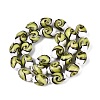 Handmade Gold Sand Lampwork Beads Strands LAMP-Q041-09D-2