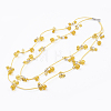 Waxed Polyester Cord Tiered Necklaces NJEW-JN01980-2