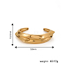 Elegant Stainless Steel Cuff Bangles for Women FG8525-2-3