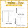 Flat Round Acrylic Cake Display Stands ODIS-WH0331-46-3