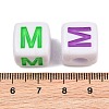 Opaque Acrylic Enamel European Beads AC-ACBA1794-04M-3