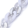 Handmade Acrylic Curb Chains AJEW-JB00628-03-1