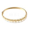 304 Stainless Steel Heart Hinged Cuff Bangles for Women SA-CBAF851-04G-4