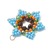 Glass Seed Beaded Pendants PALLOY-MZ01241-5