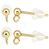 925 Sterling Silver Stud Earring Findings STER-BBC0009-91C-1
