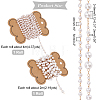 2M ABS Plastic & 4M Acrylic Pearl Beaded Chains DIY-FH0004-33-5