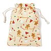 Christmas Theme Cloth Printed Storage Bags ABAG-F010-02B-04-2