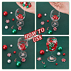   12Pcs Christmas Plastic Beads & Handmade Polymer Clay Cabochons KY-PH0001-78-4