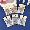 SHEGRACE Brass Micro Pave Clear Cubic Zirconia Spring Gate Clasps XGRQ58856-750P-5