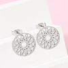 304 Stainless Steel Stud Earrings for Women EJEW-Z089-11P-1