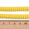 Opaque Spray Painted Glass Beads X-GLAA-ZX008-8mm-18K-4