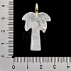 Natural Quartz Crystal Carved Pendants X-G-C282-04A-3