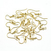 Brass Earring Hooks X-KK-T032-006G-2