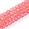 Baking Paint Transparent Glass Beads Strands DGLA-A035-T4mm-A01-2