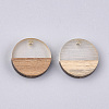 Resin & Walnut Wood Pendants RESI-S358-02C-12-2