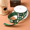 1 Roll Christmas Printed Polyester Grosgrain Ribbons OCOR-YW0001-05B-6