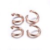 304 Stainless Steel Jump Rings STAS-O107-06RG-D-3