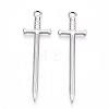 Non-Tarnish 304 Stainless Steel Pendants X-STAS-N098-135P-1