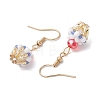 Ice Cream Cup Handmade Glass Seed Beads Dangle Earrings for Women EJEW-MZ00392-03-4