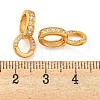 925 Sterling Silver Micro Pave Clear Cubic Zirconia Twister Clasps STER-B005-46G-3