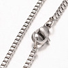 Tarnish Resistant 316 Surgical Stainless Steel Venetian Chains Necklaces NJEW-JN01293-03-2