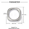 304 Stainless Steel Linking Rings STAS-OY014-94P-2