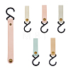 5Pcs 5 Colors PU Imitation Leather Hook Hangers FIND-FH0007-19-1
