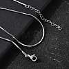 1.5MM 304 Stainless Steel Snake Chain Necklaces for Women Men LS-STAS-V011-04C-P-1