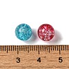 Spray Painted Crackle Glass Beads CCG-JP0001-01-3