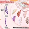 10Pcs UV Plating Iridescent Acrylic Pendants OACR-YW0004-27-3