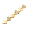 Brass Micro Pave Cubic Zirconia Big Pendants KK-C164-01F-G-2