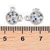 Brass Micro Pave Cubic Zirconia Pendants KK-L261-14C-P-3