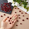 80Pcs 2 Styles Carved Cinnabar Beads CARL-HS0001-01-3