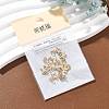 SHEGRACE Brass Micro Pave Clear Cubic Zirconia Charms XGRQ2O969-419G-6