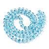 Transparent Glass Beads Strands EGLA-T020-15C-3