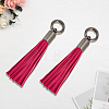 2Pcs Imitation Leather Tassel Pendant Decorations AJEW-CL0005-10A-7