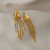 304 Stainless Steel Tassel Stud Earrings for Women YQ6135-4