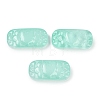 Spray Painted Transparent Glass Connector Charms X1-GLAA-H035-06K-1