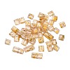 2-Hole Transparent Glass Seed Beads SEED-S023-30C-34-1