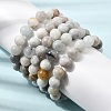 10MM Natural Aquamarine Round Beaded Stretch Bracelets for Women GG-CBA6C75-A01-10mm-1