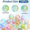 20Pcs Resin Imitation Cat Eye Beads RESI-PA0001-47-2