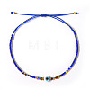 Glass Seed Beads & Resin Braided Bead Bracelets TK7632-9-1