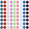 72Pcs 9 Colors Alloy Enamel Pendants ENAM-SZ0001-79A-05-1